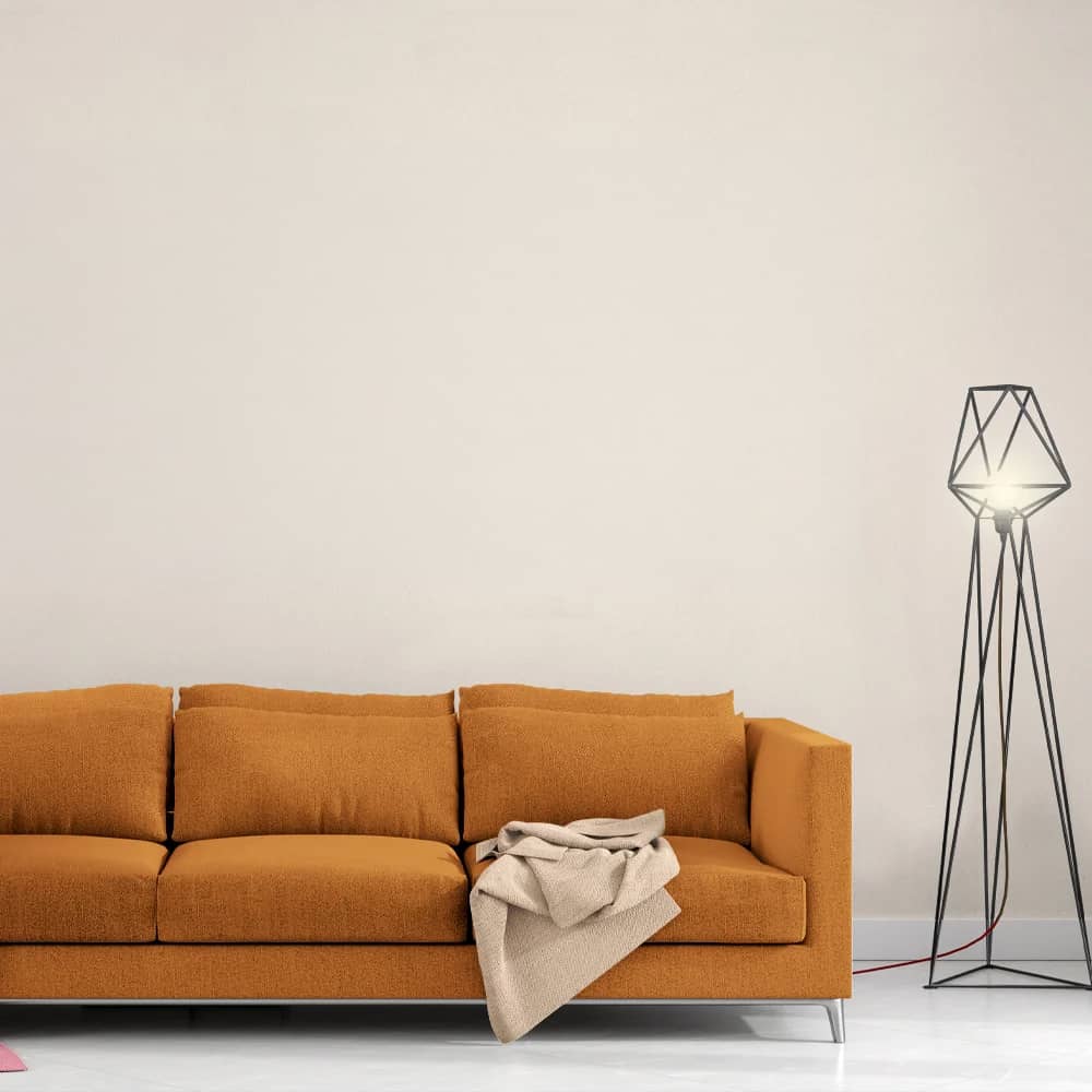 Sala de exemplo para comparar o tamanho da tela